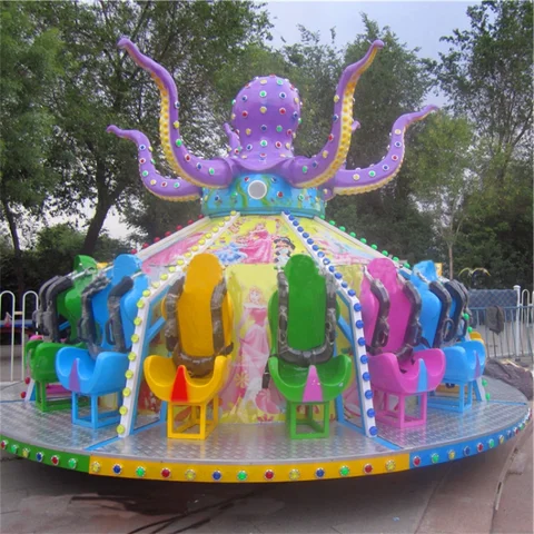 Turntable Ride Buy Attraction Amusement Park Kids Carnival Rides Fairground Octopus ...
