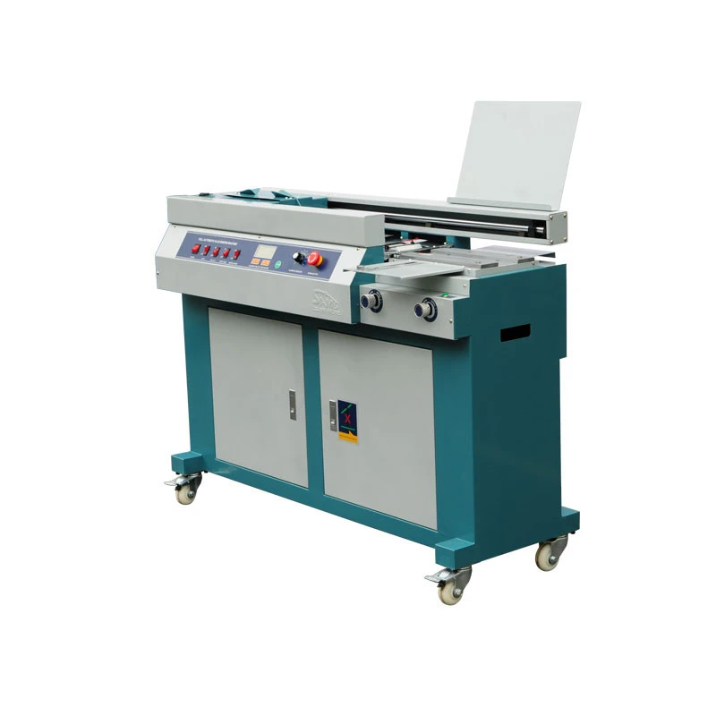 automatic a4 paper processing machinery side glue book binder binding machine