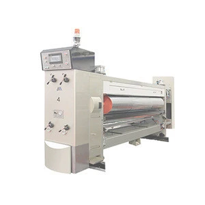 Automatic printing slotting and die-cutting machine with ceramics anilox roller