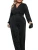 Import Autumn Hot Sale European and American Fashion Versatile Plus Size Womens Jumpsuit V-neck Wide Leg Long Sleeve Velvet Jumpsuit from China