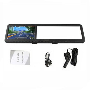 AV in Bluetooth 4.3inch car rear view mirror GPS navigator with reverse camera function
