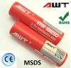 AWT 18650 3000mAh 40A 3.7V Li-ion cell Rechargeable Battery from Original AWT Battery Manufacturer for electronic cigarette