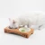 Import Bamboo tray pet feeder with ceramic bowl for cat and dog from China