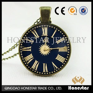 Banner LOGO necklace wholesale pocket watch necklace male style neck chain