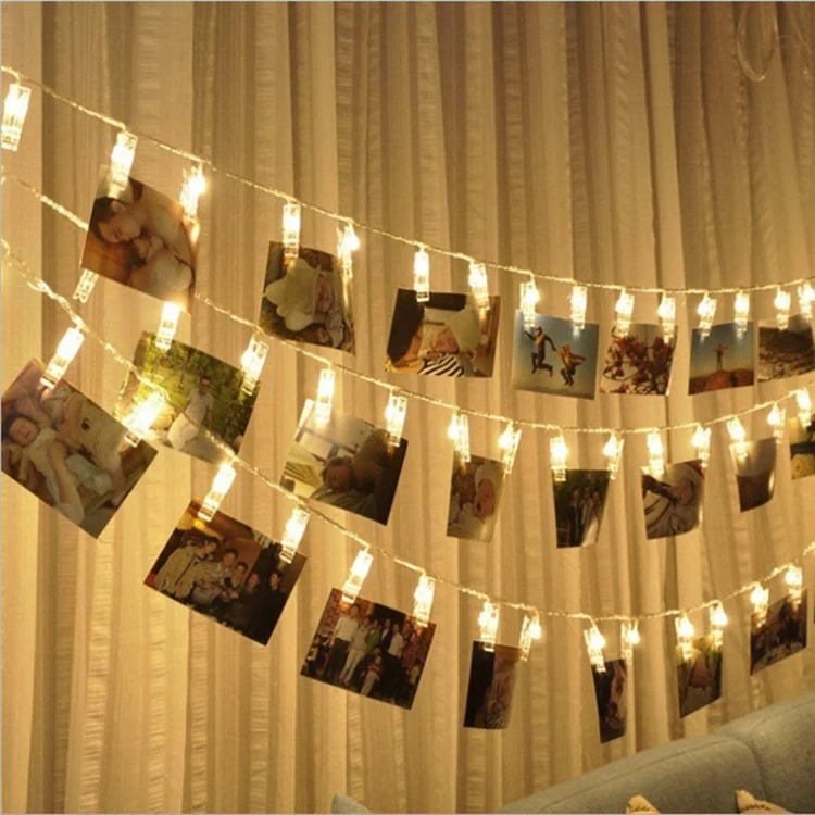 Battery Operated Photo Clip String Lights / LED Light Photo Clip