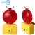 Import battery power road safety plastic traffic warning light with ultra bright LED from China