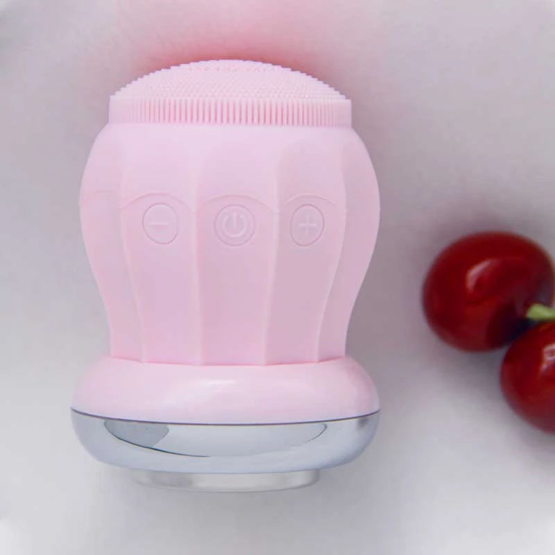 Beauty personal care electric 2 in 1 silicone electric best facial massager face massager