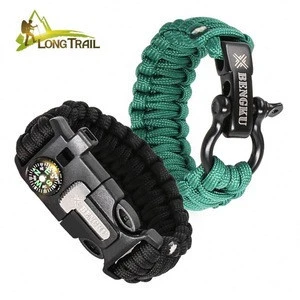 Bengku Brand New Equipment 550 Outdoor Bracelet Multitool Braided Survival Bracelets