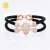 Import Best Jewelry 925 Sterling Silver Pave CZ  Fashion Skull Head Bangle Handmade Jewelry Stingray Leather Bracelet from China