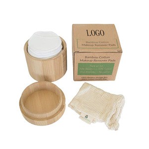 Best Selling Black Eco Friendly Organic Reusable Bamboo Makeup Remover Cotton Pads