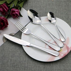 Best Selling Small Moq Paper Box Packing 4 Pcs Stainless Steel Flatware set