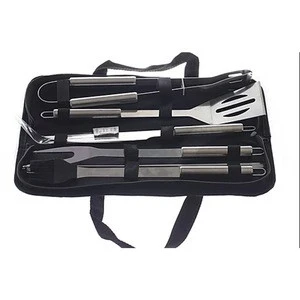 Best selling stainless steel BBQ perfectly portable grill tool set with carry case