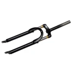 Bicycle fork suspension fork air resilience oil damping line lock