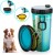 Import Big Collapsible Silicone portable travel d carrier dog feeder bowl outdoor travel feeder drinking 2 in 1 dog water bottle from China
