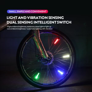 Bike Spoke Light Led With Battery Mtb Wheel Bicycle Taillight Cycling Warning Cycling Accessories Rear Light Bicycle Led Lights
