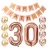 Import Birthday Decorations Party supplies Kit Rose Gold Happy Birthday Letter Foil Balloons Latex Balloons,Metallic Tinsel Foil Fringe from China