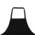 Import Black chef cooking apron barber apron with a pocket for BBQ long apron from China