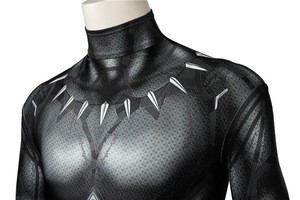 Black Panther Zentai T Challa Costume Wakanda King Cosplay Jumpsuit Fancy Dress Black Panther Zentai Body Suit Battle Suit