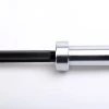 Black zinc plated 2200mm steel barbell bar 20kg for weight lifting