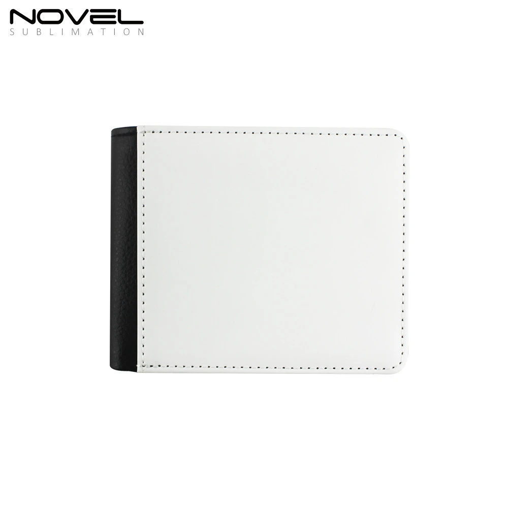 Blank Sublimation Bi-fold PU Leather Men&#x27;s Wallet