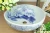 Import Blue-and-white Ceramic Petal Shaped Bathroom Wash Basin Hand  Basin Sink 2021 New Design Hot-selling from China