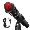BM300 USB Home Live Streaming Stereo Studio Condenser Microphone Metal Handheld Audio Wired Microphone