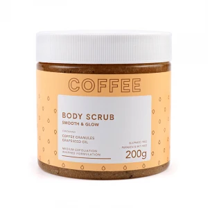 Body Scrub Jars Glass Ingredient Coconut Cocoa Whitening And Exfoliating Arabica Coffee Body Scrub Of Private Label Jars