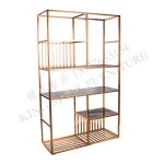 Bookcases living room decorated shelves modern style rose golden bookshelf  furniture bookcase wall shelves Display shelf metal