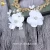 Import Bridal Crystal Pearl Headpiece Flower Leaves Hair Comb Clips 89292 from China