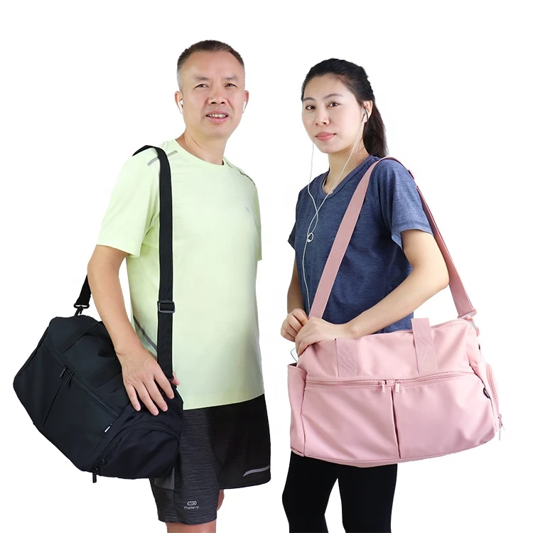 BSCI ISO Factory duffel bag sports and yoga carry bag and pink bag gym duffel and luggage packing organizer supplier