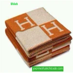 BT076 Warm soft custom cashmere blanket for autumn and winter