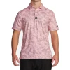 Build Your Own Brand Free Design 92% Polyester 8% Spandex Rover or Sahara Print Golf Polo Shirts for Men