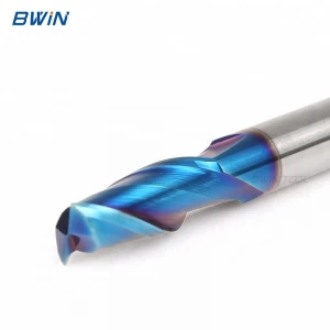 BWIN factory wholesale tungsten solid cnc blue carbide indexable end mill cutter tools for milling