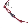 CANOTIV Hand Made Rope Friendship Bracelets Custom Logo Mens Lobster Bracelets Bangles  For Jewelry