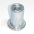 Import Carbon Steel Zinc Plated Insert Nut Flat Head Round knurled Body Open End Through Hole Rivet Nut M3 M4 M5 M6 M8 M10 M12 from China
