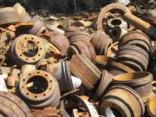 Cast iron motor and drums scrap