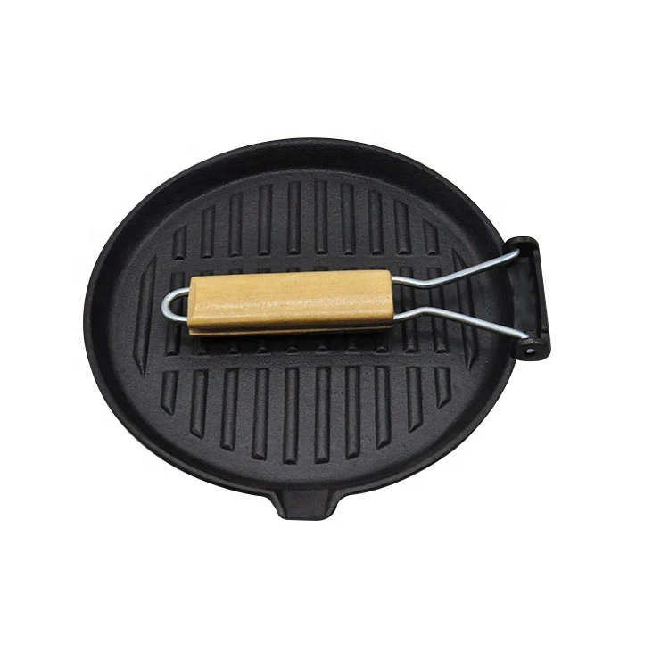 Cast iron non stick cooker frying pan manufacturer supply pre-seasoned heat-treated mini bakeware fry pan