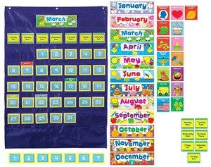 Buy Celebrate Learning Calendar Bulletin Board Set Daily Schedule ...