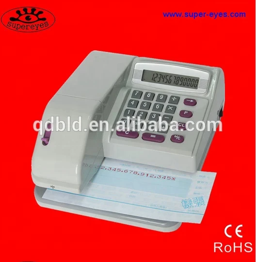 Central African Franc Check Writer/XAF Currency Check Writing Machine