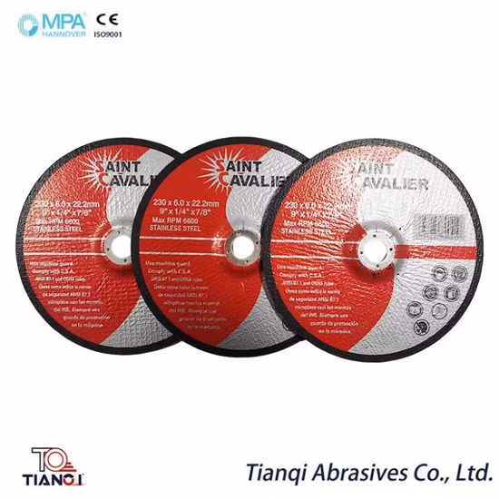 Ceramic Oxide 230X6.0X22.2mm Grinder Cutting Disc for Stationary Cutting Machines