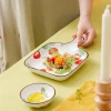 Ceramic Plate Baking Dish Ins Tableware Cartoon Home Dinner Plate Dish