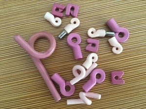 Ceramic Yarn Eyelet Guide Hook For Textile Machinery/ pp fdy spinning machine yarn guider