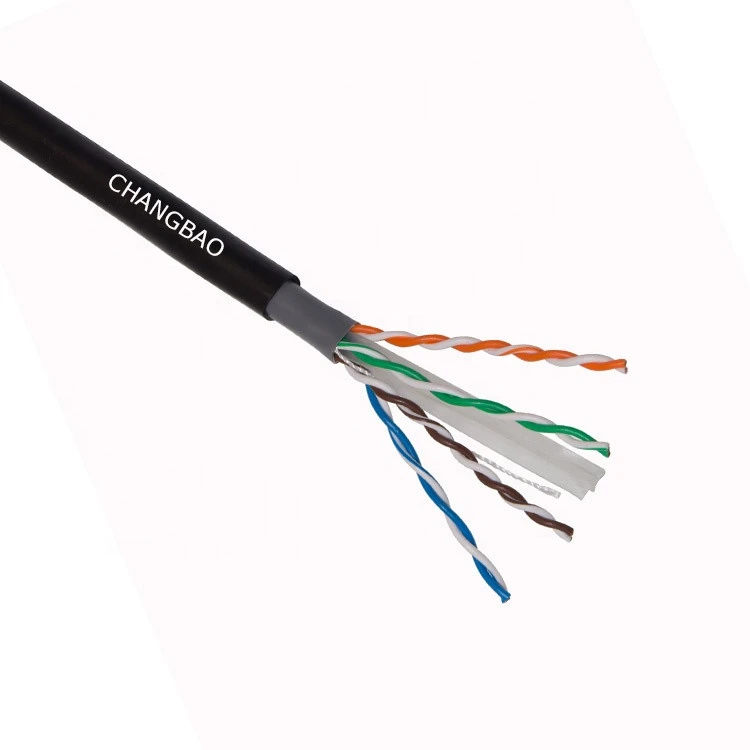 Changbao Dual Jacket Cat6  Cable UTP FTP Outdoor use 4pair 23AWG Internet Lan Network Ethernet cable