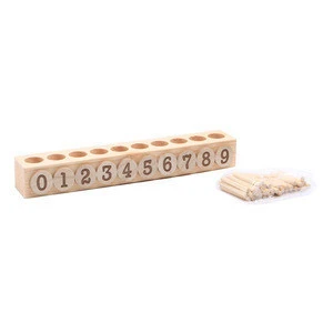 Cheap price custom waldorf inspirded math wooden toys