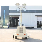 Cheap Price Portable LED Diesel Engine Light Towers Solar Eco-Friendly Mobile Light Tower for Construction Industrial Lighting