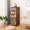 Cheap retro solid wood living room storage bedroom wooden chest of drawers