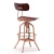 Import Cheap Used Furniture Vintage Industrial Metal Wooden High Swivel Bar Stool Chair from China