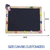 Children&#39;s solid wood drawing board easel double side small blackboard chalk  blackboard