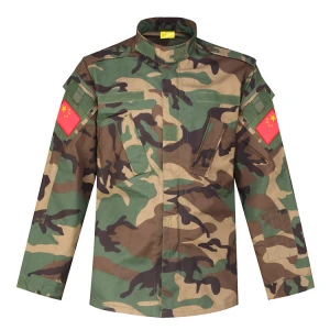 China custom nylon jungle camouflage army military uniform security outdoor jacket