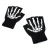 Import China Designer Wholesale custom skull ghost claw knitting fingerless gloves from China